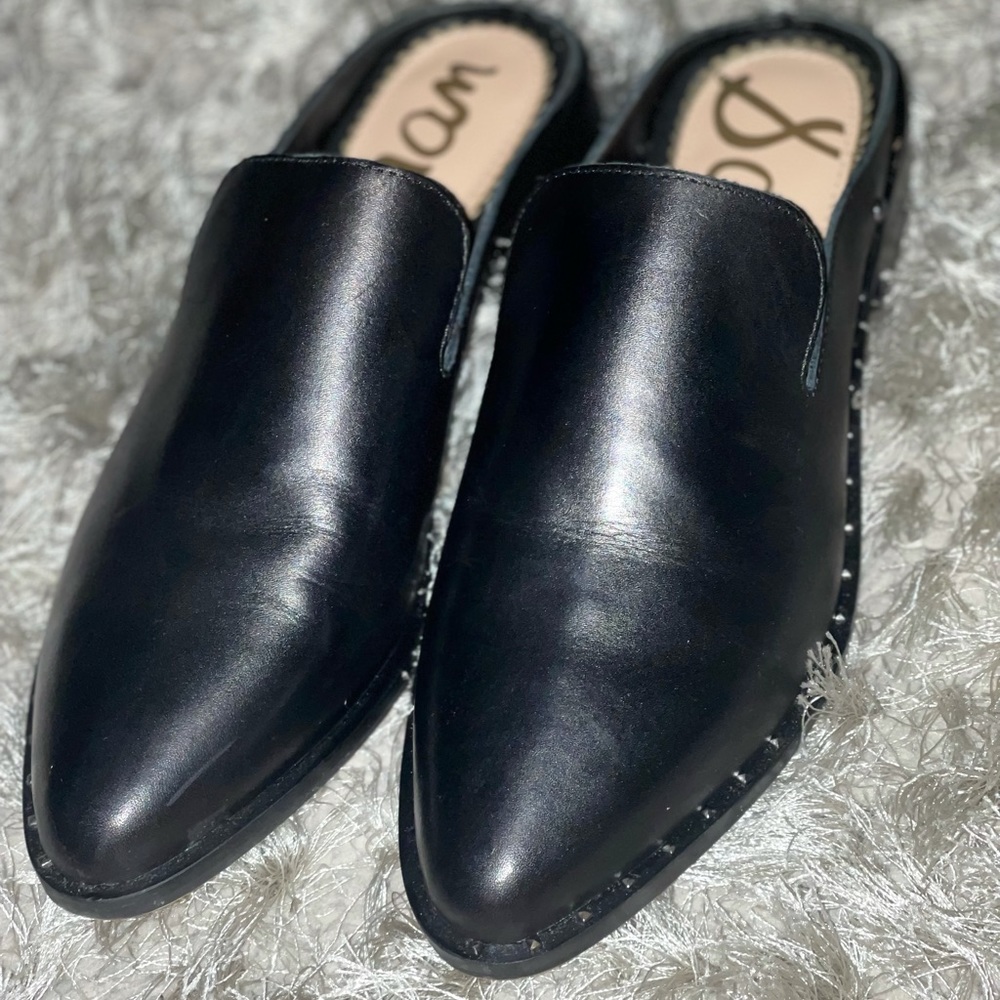 Sam Edelman Black Mules
